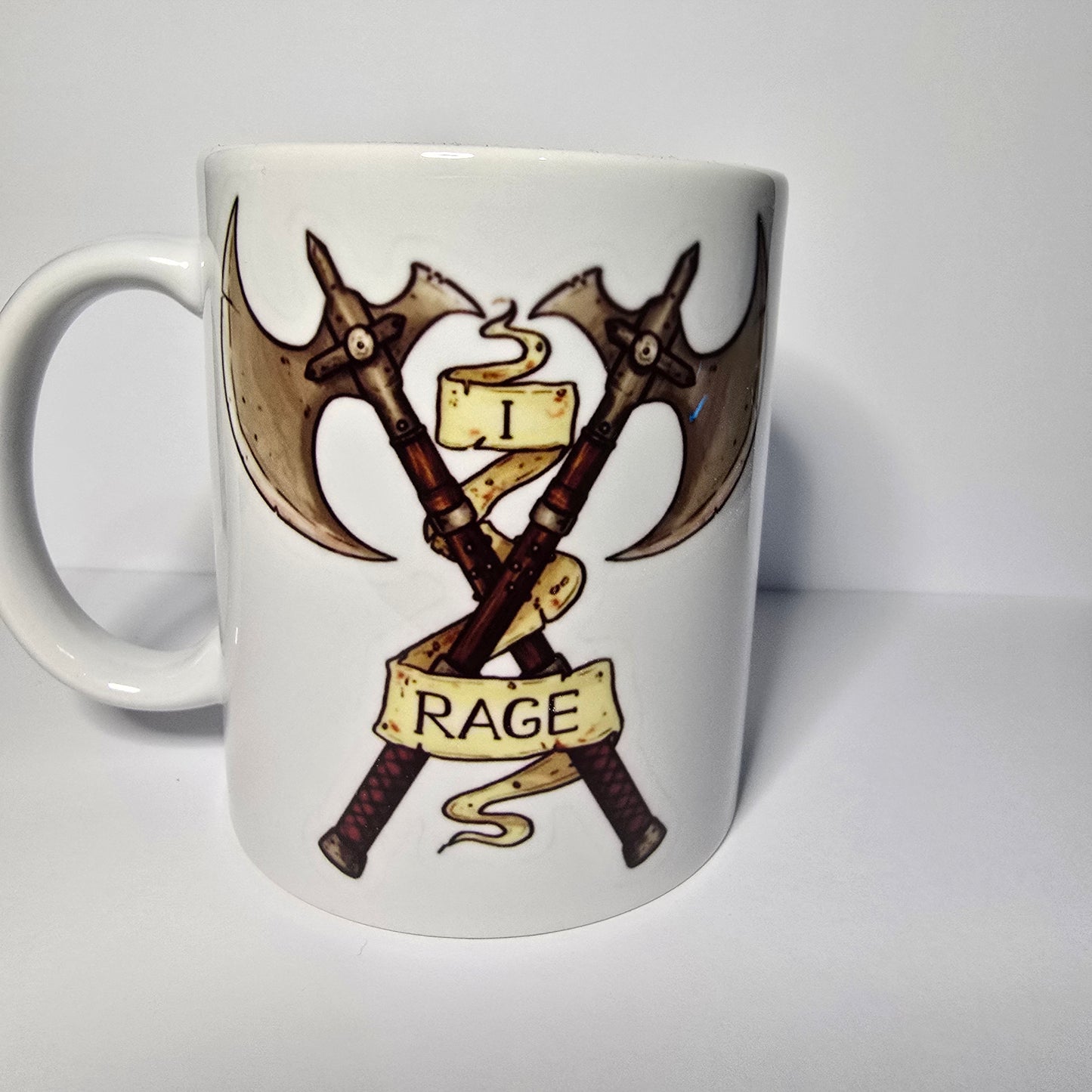 Barbarian Rage Kupa – FRP DND Barbar Temalı Seramik Kupa