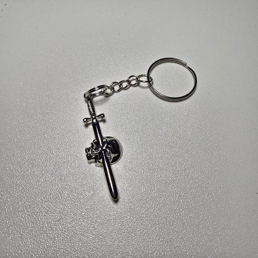 Skull and Sword Anahtarlık