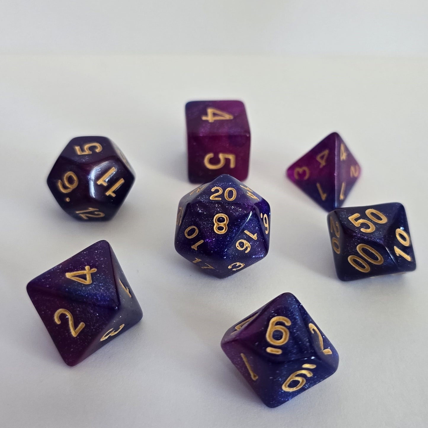 Midnight Nebula FRP Zar Seti – DND, RPG Dice Set