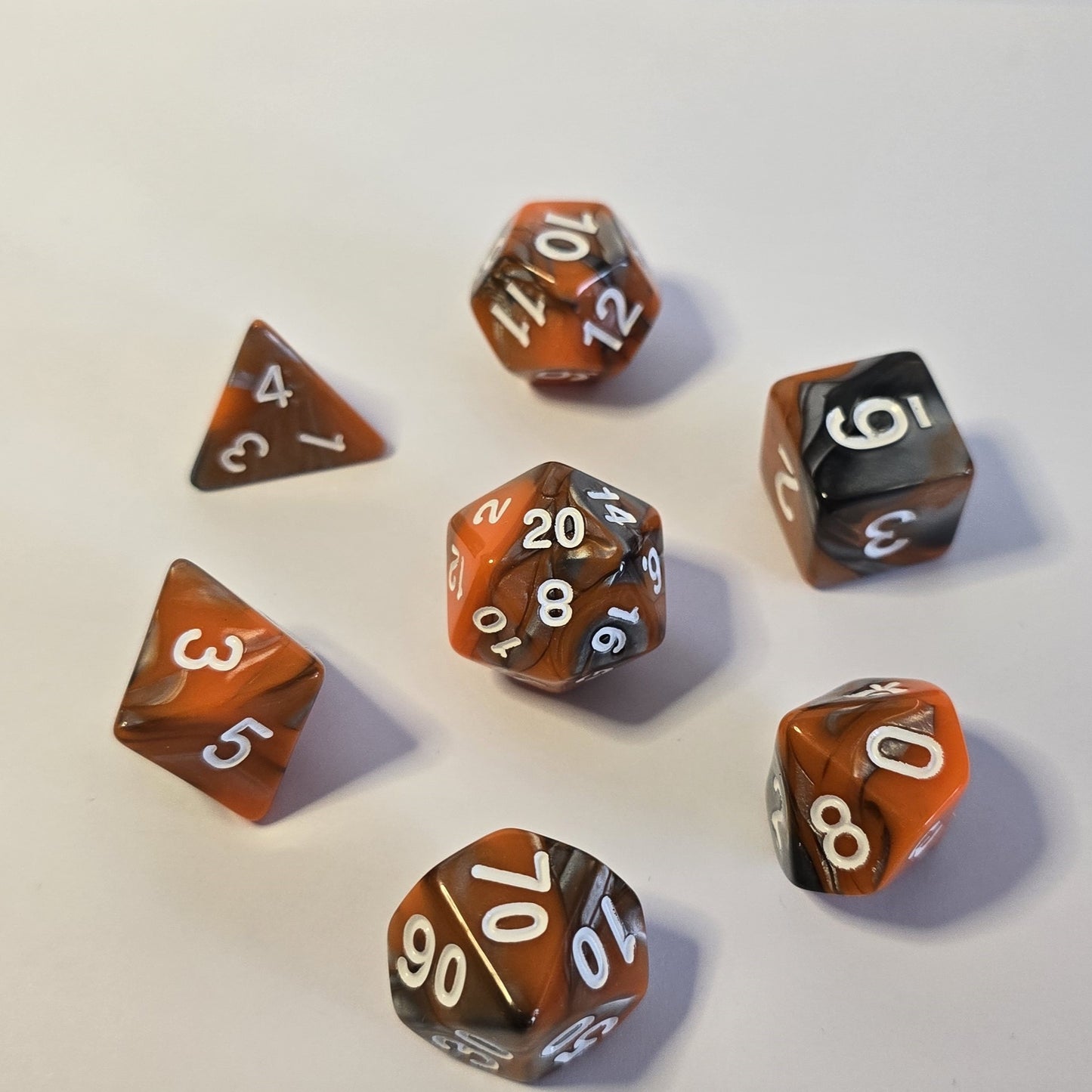 Cindercoil FRP Zar Seti – DND, RPG Dice Set