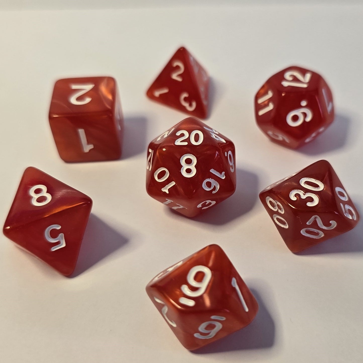 Scarlet Blaze FRP Zar Seti – DND, RPG Dice Set