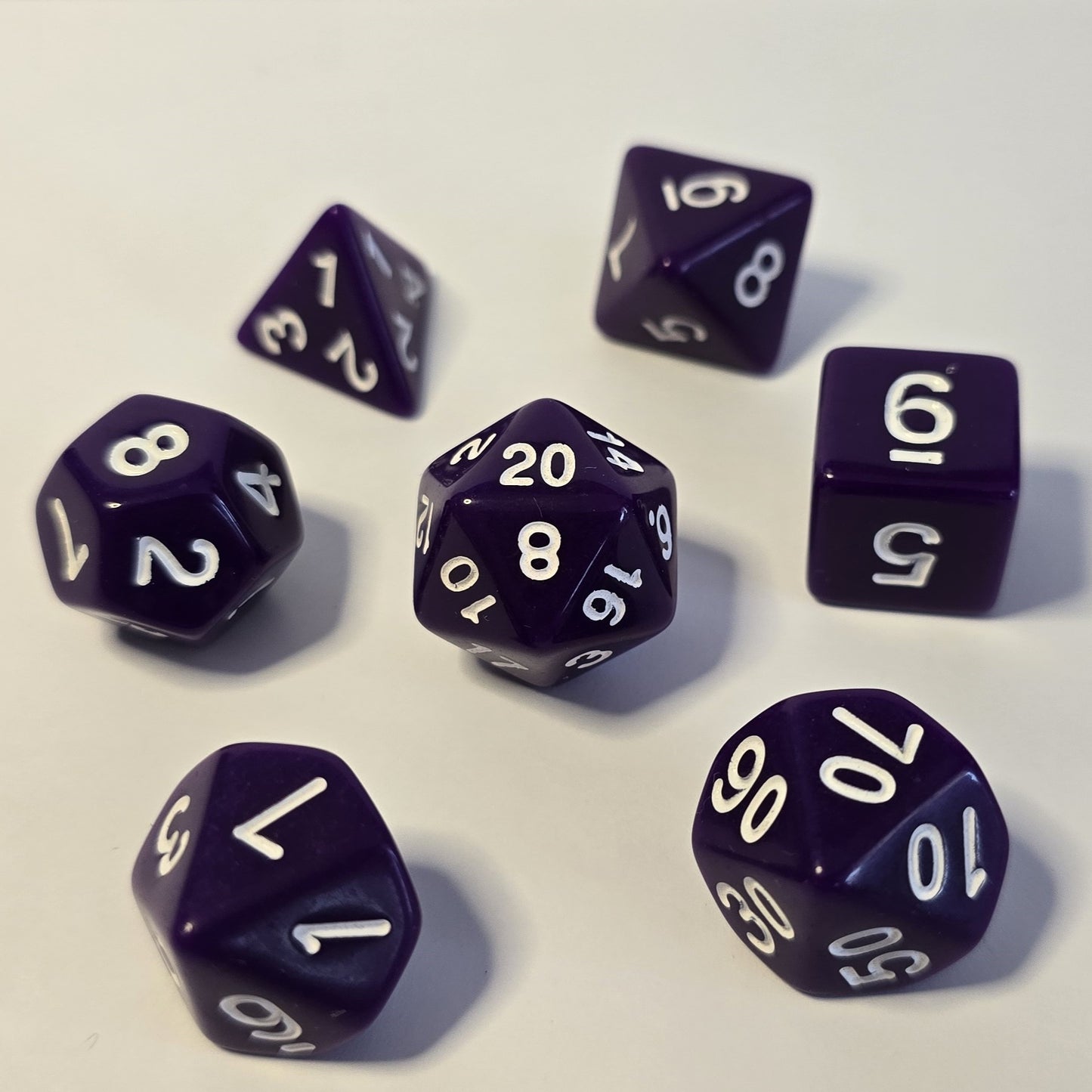 Shadow Violet FRP Zar Seti – DND, RPG Dice Set