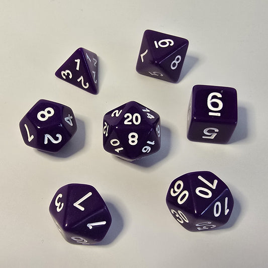 Shadow Violet FRP Zar Seti – DND, RPG Dice Set