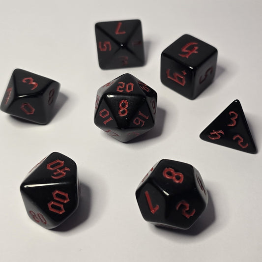 Crimson Shadow Zar Seti – DND, RPG Dice Seti