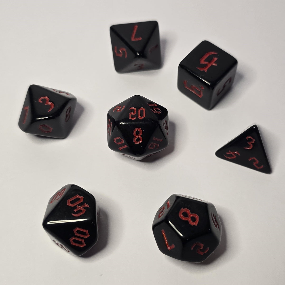 Crimson Shadow Zar Seti – DND, RPG Dice Seti