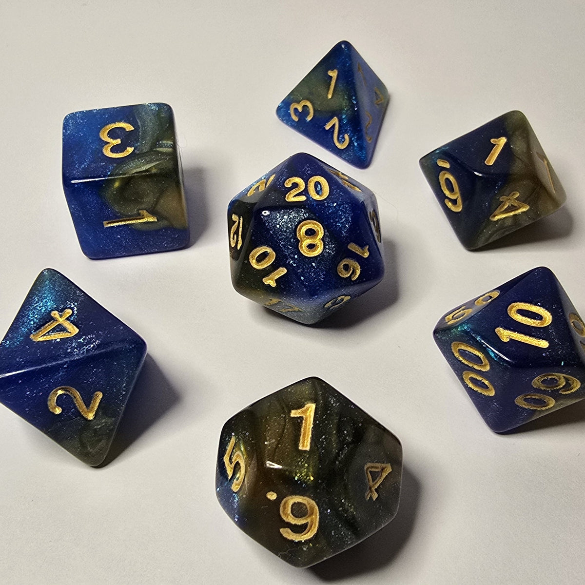 Twilight Tide Zar Seti – DND, RPG Dice Seti
