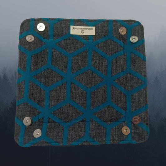 Dice Tray – Mavi Geometrik