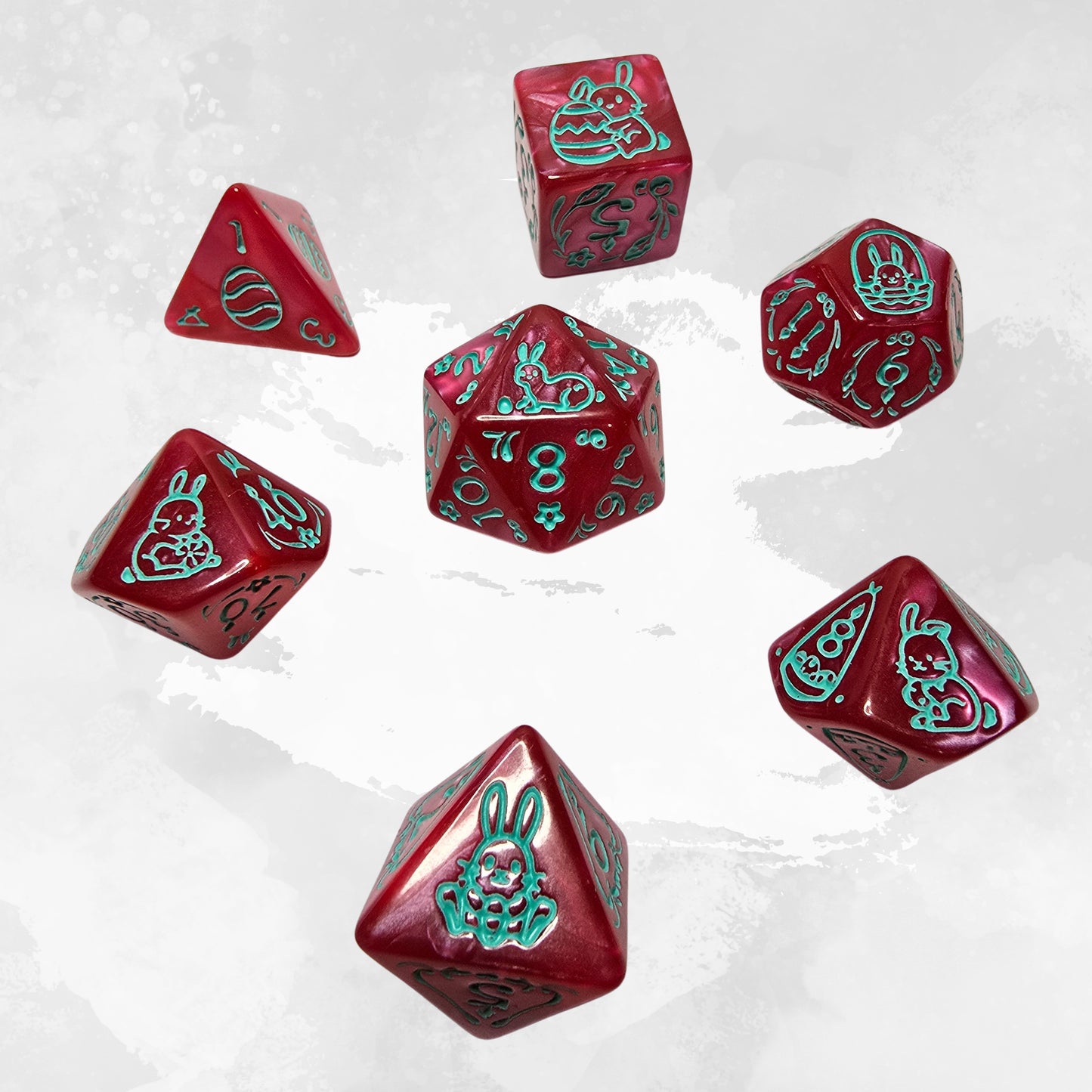 Bubble Bunny Frp Zar Seti – DND, RPG Dice Set