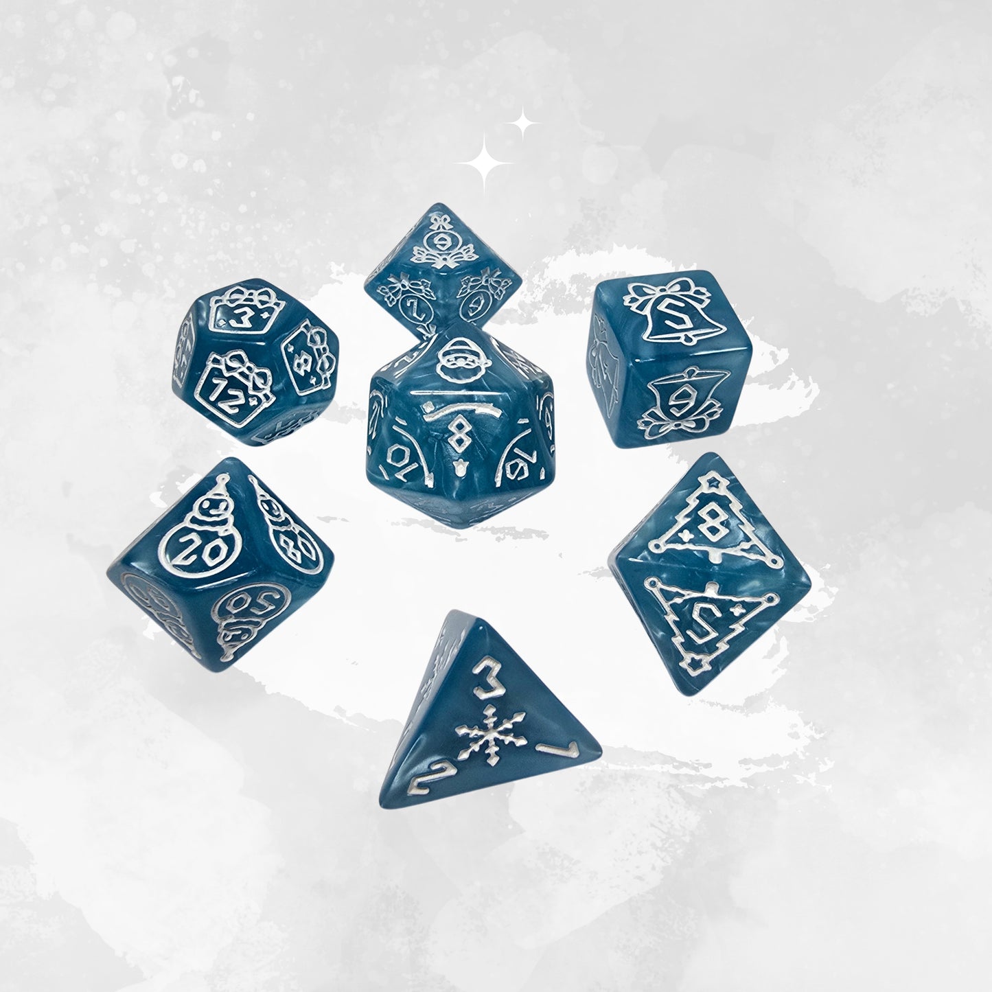 Winter Frp Zar Seti – DND, RPG Dice Set