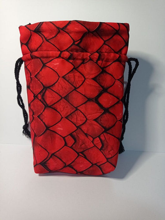 Kırmızı Ejderha Pulu Zar Kesesi