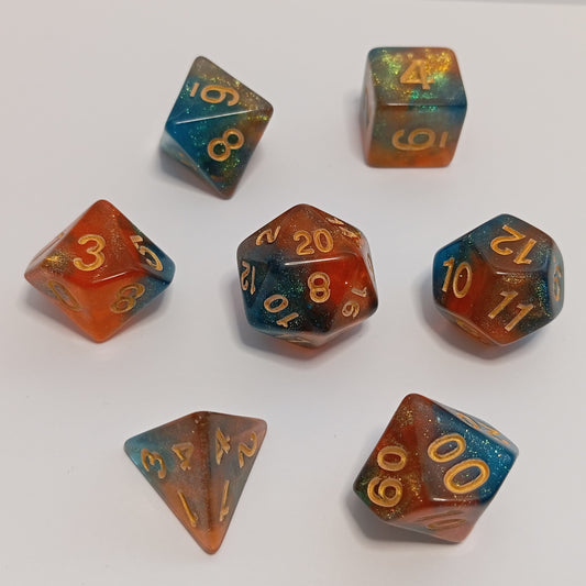 Kaplan Gözü Zar Seti - DND, RPG ve FRP Masaüstü Oyun Zarları