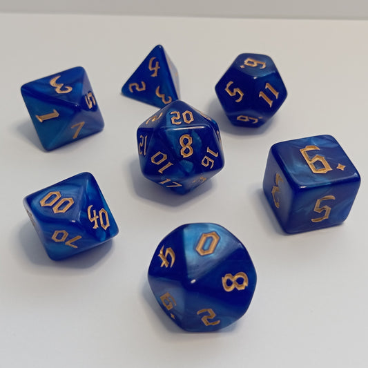 Runik Gece Zar Seti - DND, RPG ve FRP Masaüstü Oyun Zarları