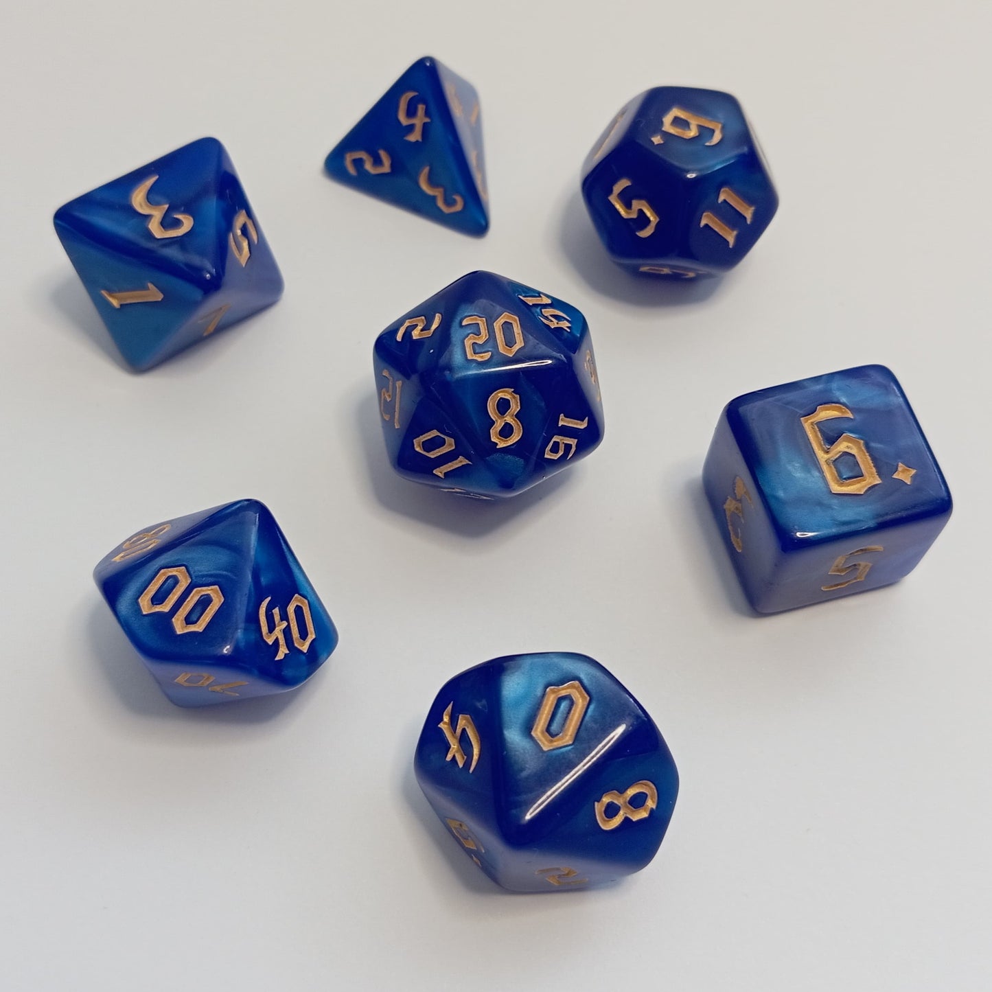 Runik Gece Zar Seti - DND, RPG ve FRP Masaüstü Oyun Zarları