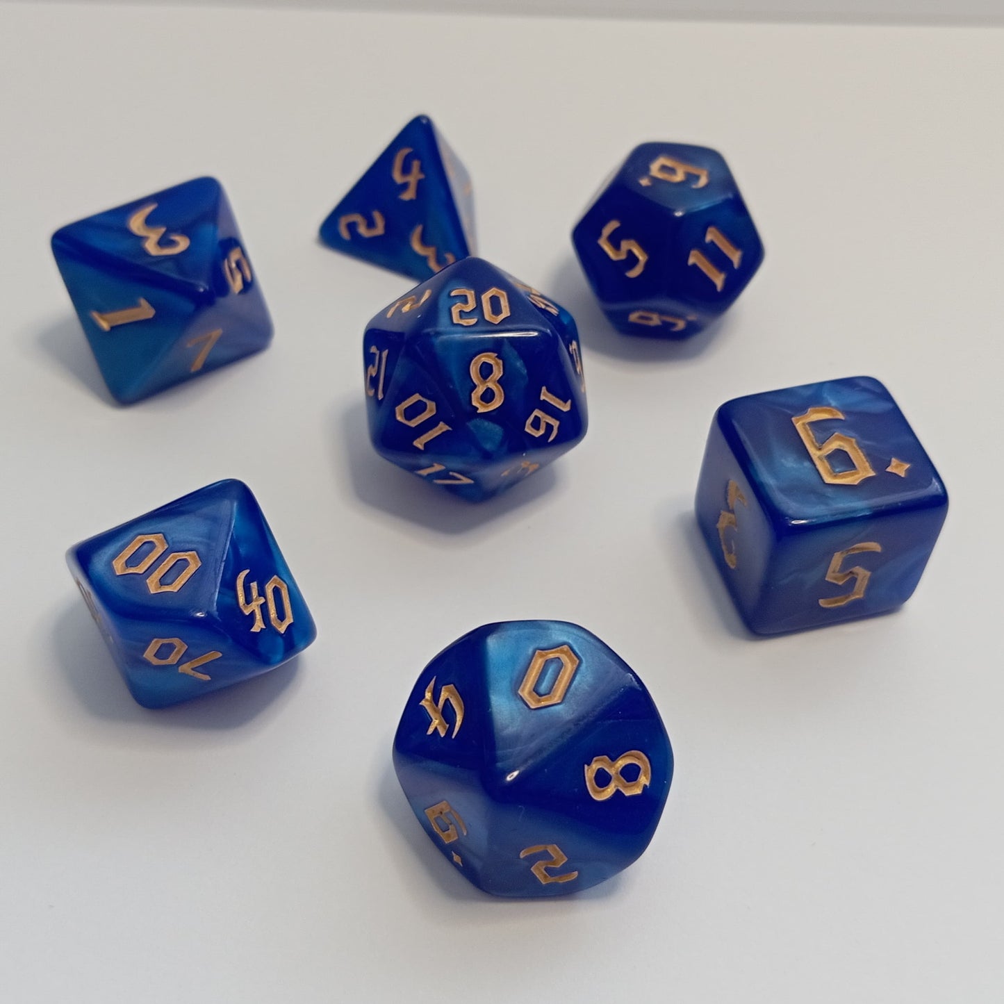 Runik Gece Zar Seti - DND, RPG ve FRP Masaüstü Oyun Zarları