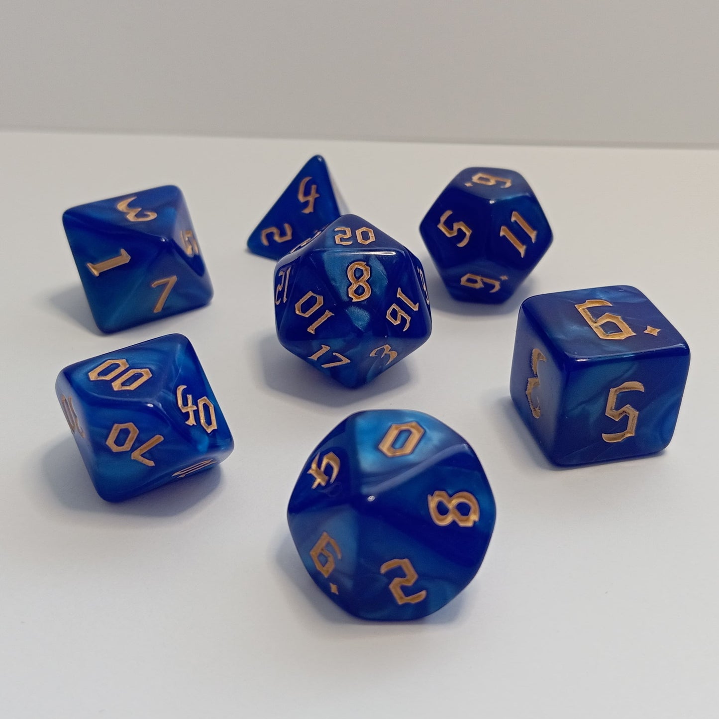 Runik Gece Zar Seti - DND, RPG ve FRP Masaüstü Oyun Zarları