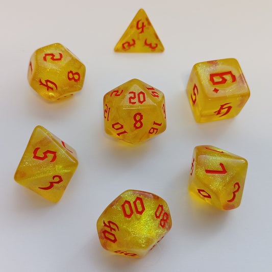Güneşin Laneti Zar Seti - DND, RPG ve FRP Masaüstü Oyun Zarları