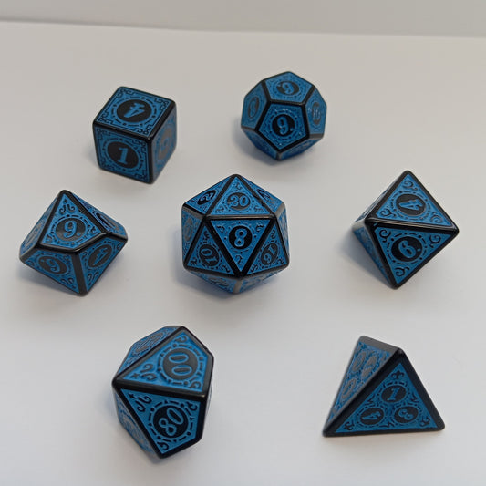 Runik Gece Zar Seti - DND, RPG ve FRP Masaüstü Oyun Zarları