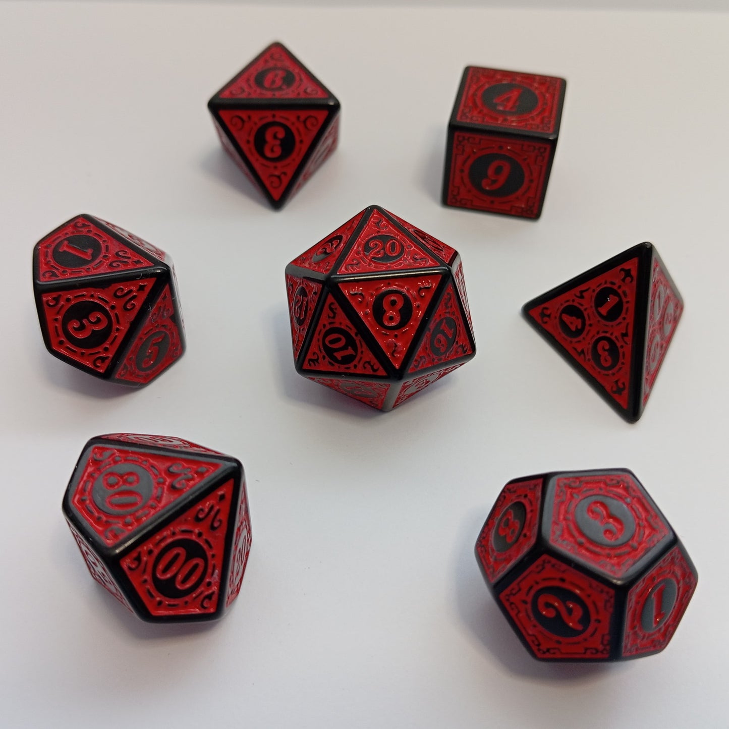 Kanlı Rünler Zar Seti - DND, RPG ve FRP Masaüstü Oyun Zarları