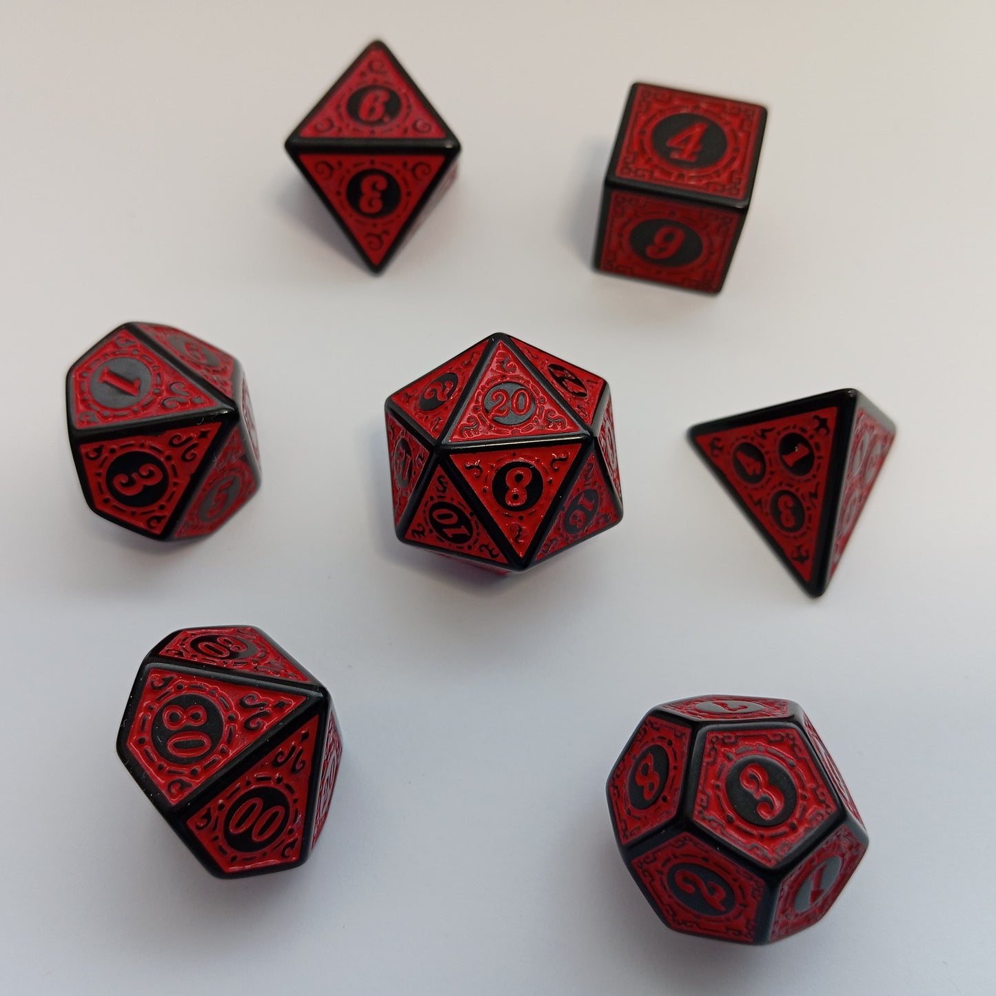 Kanlı Rünler Zar Seti - DND, RPG ve FRP Masaüstü Oyun Zarları