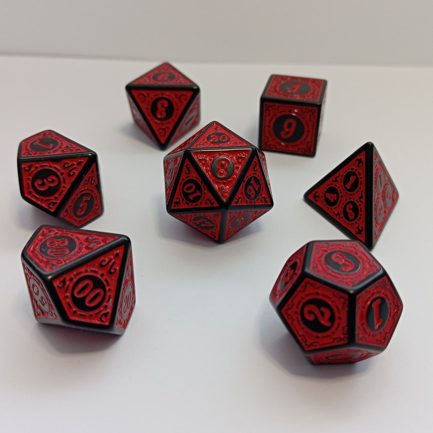Kanlı Rünler Zar Seti - DND, RPG ve FRP Masaüstü Oyun Zarları