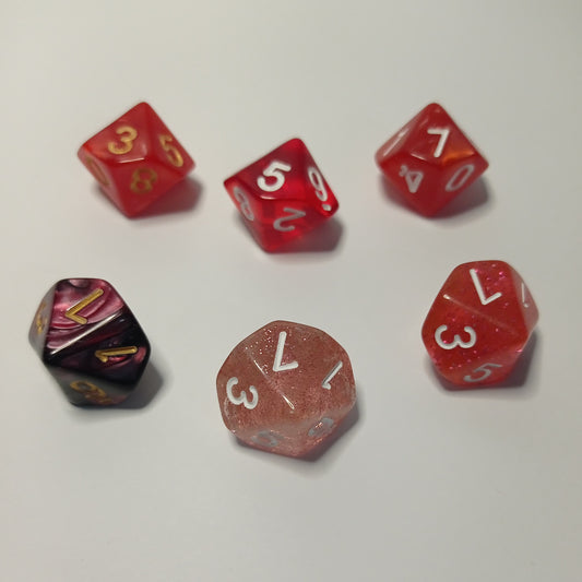 Alev Kehanetleri - 6’lı d10 Zar Seti - DND, RPG ve Masaüstü Oyun Zarları