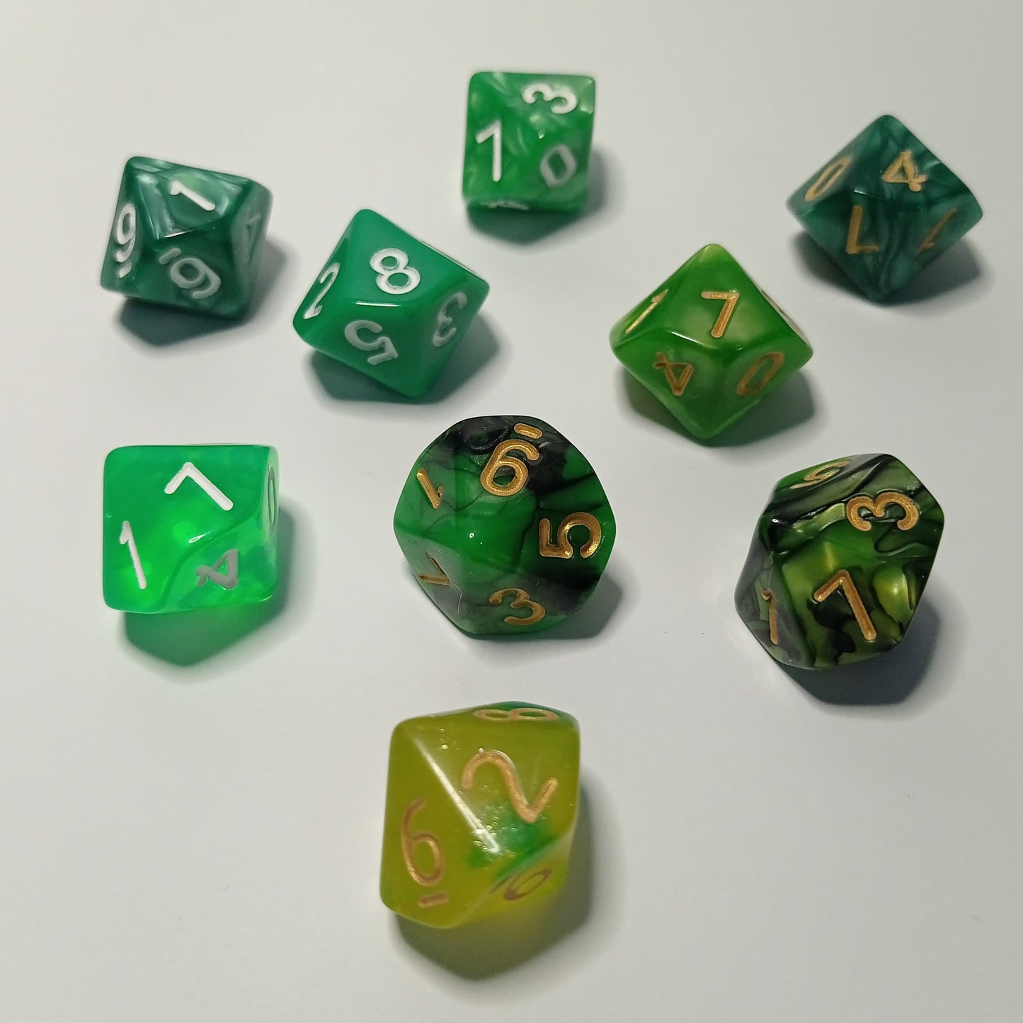 Doğa Kehanetleri - 9’lu d10 Zar Seti - DND, RPG ve Masaüstü Oyun Zarları