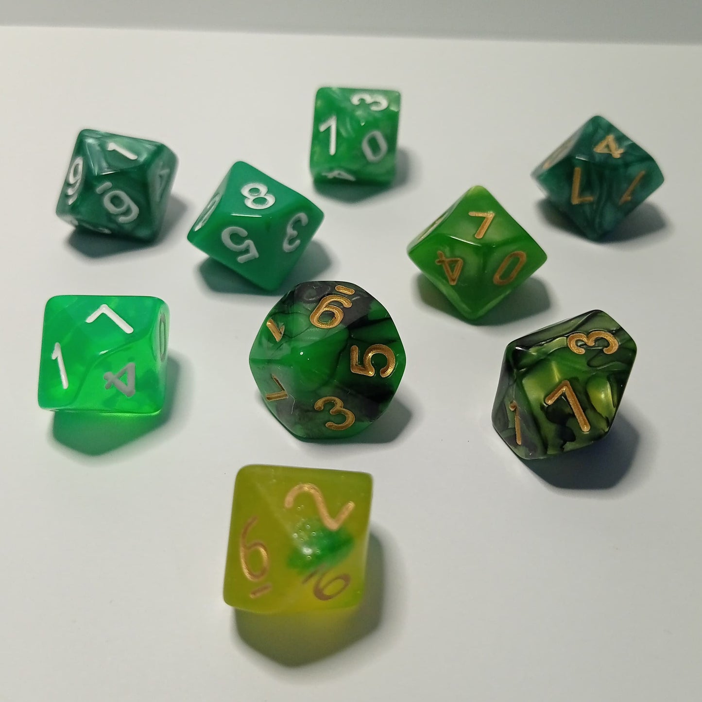 Doğa Kehanetleri - 9’lu d10 Zar Seti - DND, RPG ve Masaüstü Oyun Zarları