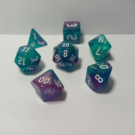 Galaktik Parıltı Zar Seti - DND, RPG ve Masaüstü Oyun Zarları