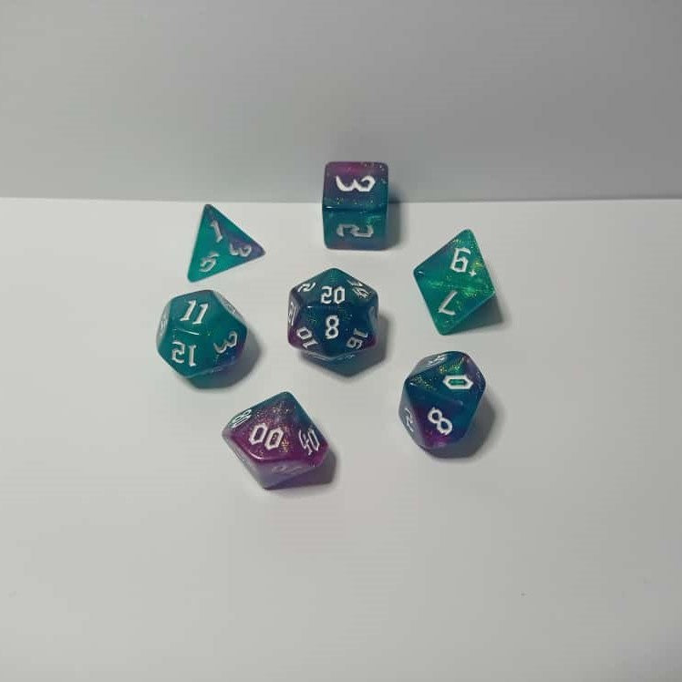 Galaktik Parıltı Zar Seti - DND, RPG ve Masaüstü Oyun Zarları