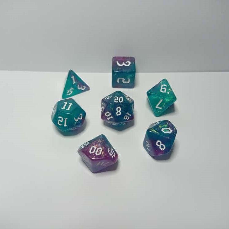 Galaktik Parıltı Zar Seti - DND, RPG ve Masaüstü Oyun Zarları