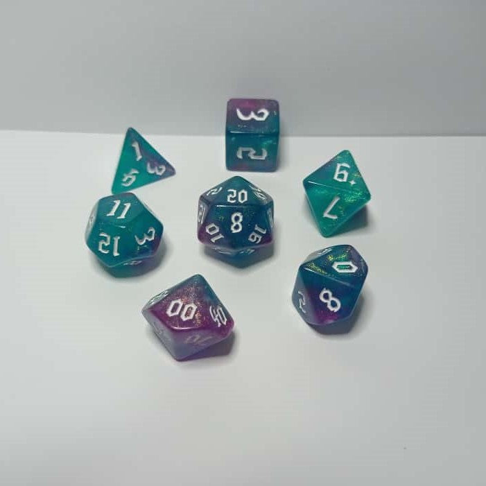 Galaktik Parıltı Zar Seti - DND, RPG ve Masaüstü Oyun Zarları