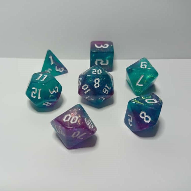 Galaktik Parıltı Zar Seti - DND, RPG ve Masaüstü Oyun Zarları