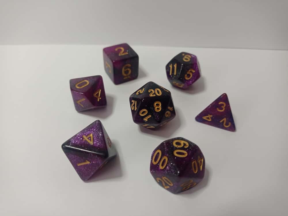 Mystic Night Zar Seti - DND, RPG ve Masaüstü Oyun Zarları