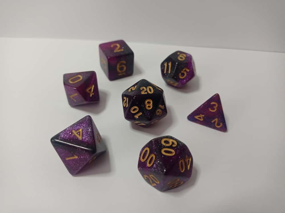 Mystic Night Zar Seti - DND, RPG ve Masaüstü Oyun Zarları