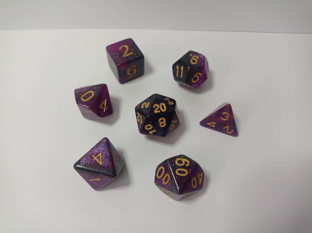 Mystic Night Zar Seti - DND, RPG ve Masaüstü Oyun Zarları