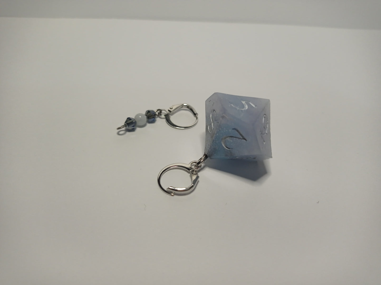 D10 Zar ve Aquamarin Orta Taşı Küpe
