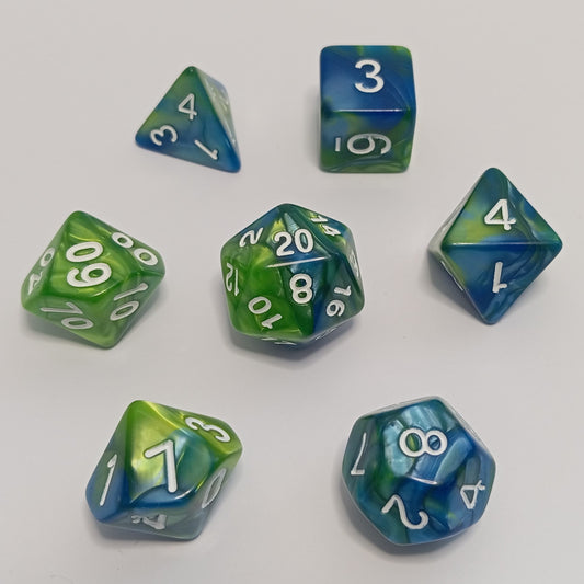 Deniz Esintisi Zar Seti - DND, RPG ve FRP Masaüstü Oyun Zarları