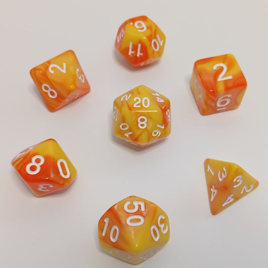 Güneş Işıltısı Zar Seti - DND, RPG ve FRP Masaüstü Oyun Zarları