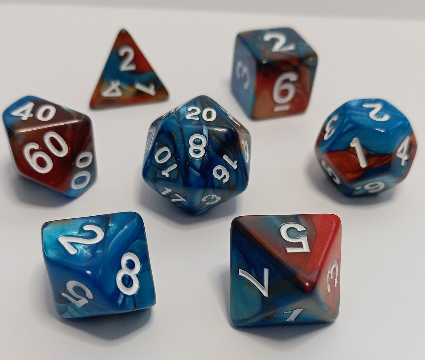 Toprak ve Gökyüzü Zar Seti - DND, RPG ve FRP Masaüstü Oyun Zarları