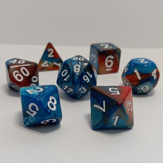 Toprak ve Gökyüzü Zar Seti - DND, RPG ve FRP Masaüstü Oyun Zarları