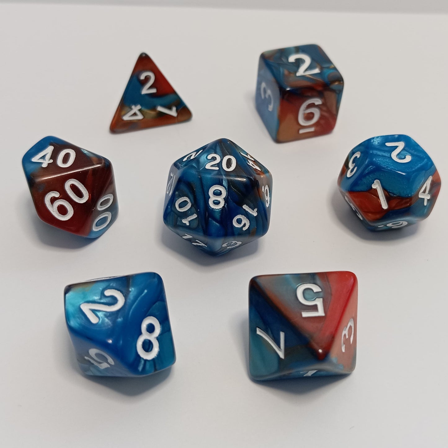 Toprak ve Gökyüzü Zar Seti - DND, RPG ve FRP Masaüstü Oyun Zarları