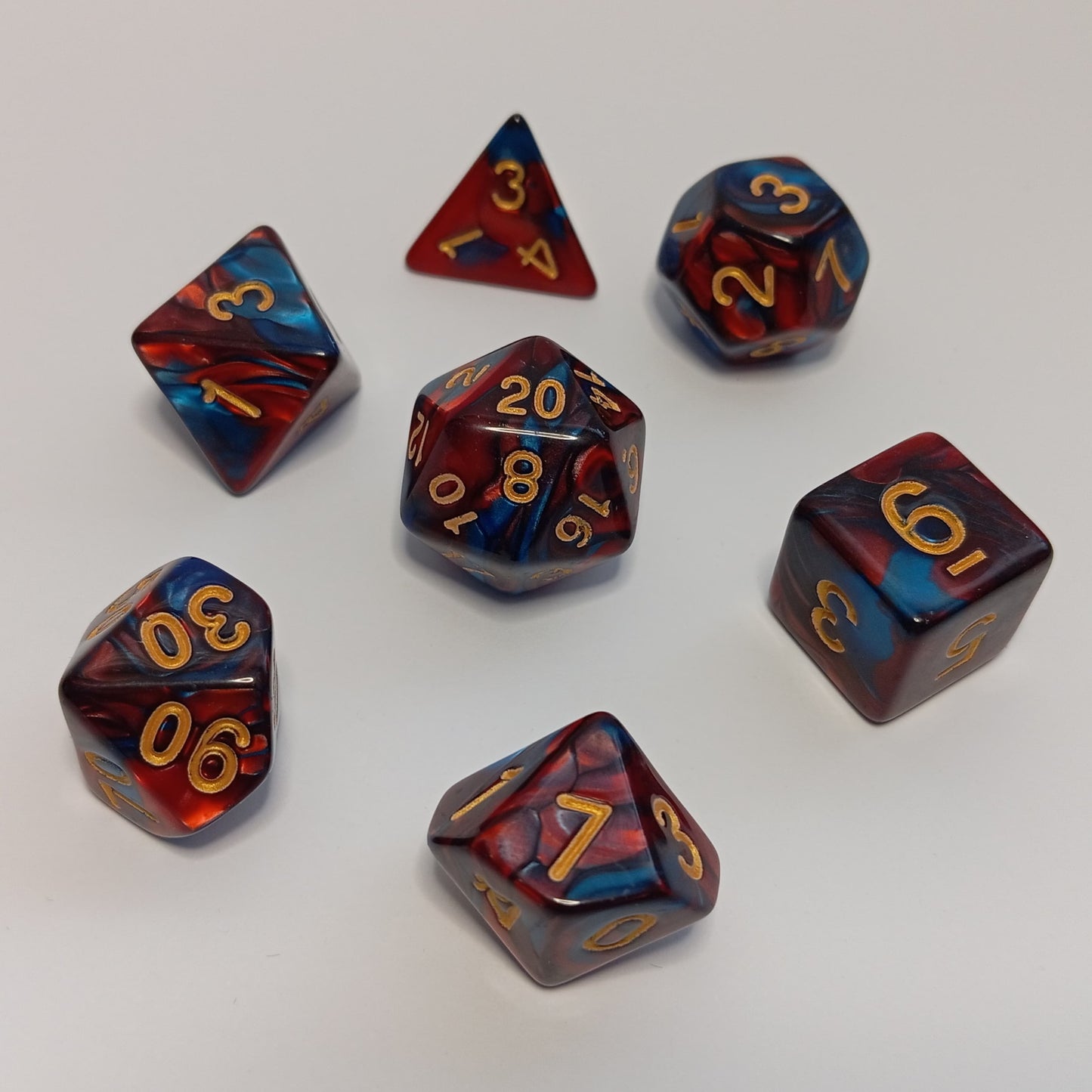 Alev ve Buz Zar Seti - DND, RPG ve FRP Masaüstü Oyun Zarları