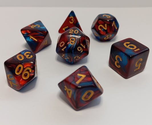 Alev ve Buz Zar Seti - DND, RPG ve FRP Masaüstü Oyun Zarları