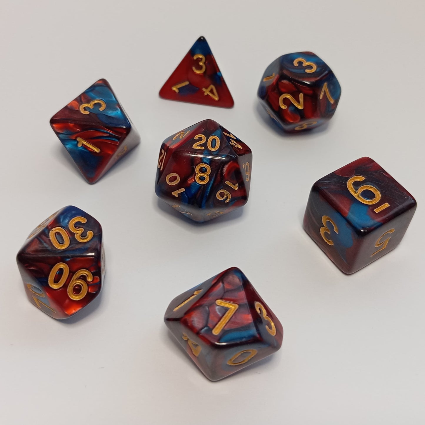 Alev ve Buz Zar Seti - DND, RPG ve FRP Masaüstü Oyun Zarları
