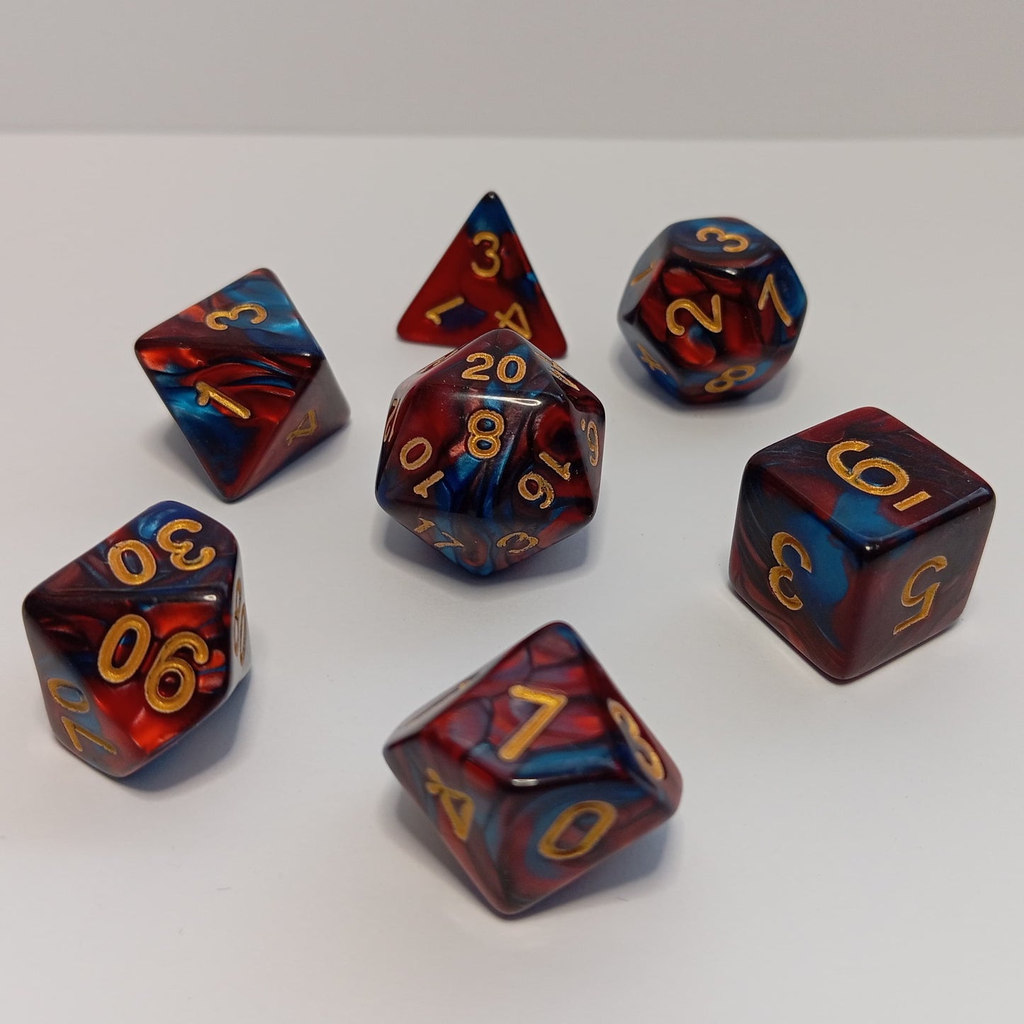 Alev ve Buz Zar Seti - DND, RPG ve FRP Masaüstü Oyun Zarları