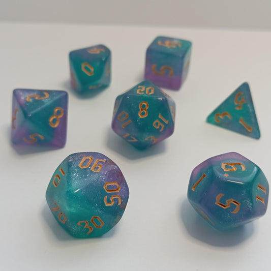 Buz Kristali Zar Seti - DND, RPG ve FRP Masaüstü Oyun Zarları