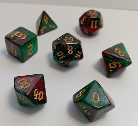 Orman Gülü Zar Seti - DND, RPG ve FRP Masaüstü Oyun Zarları