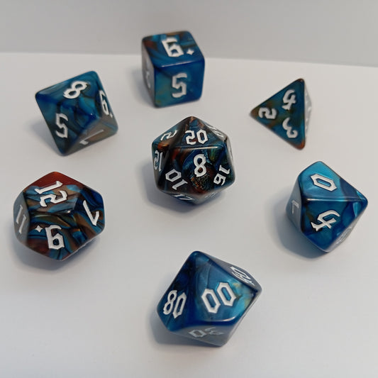 Mavi Macera Zar Seti - DND, RPG ve FRP Masaüstü Oyun Zarları