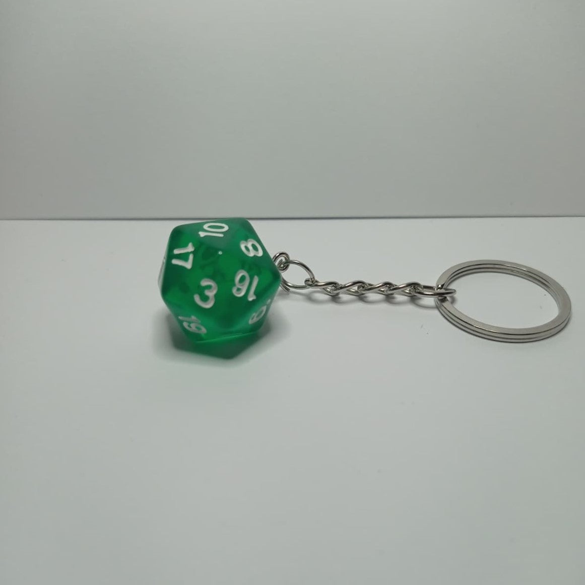 Yeşil D20 Zar Anahtarlık