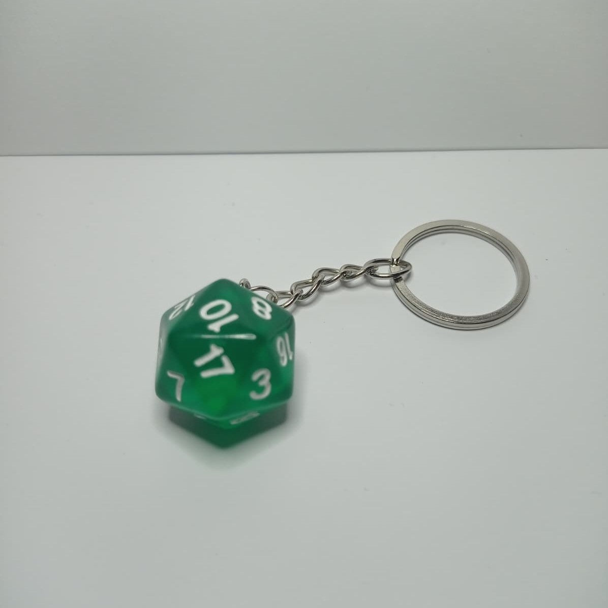 Yeşil D20 Zar Anahtarlık